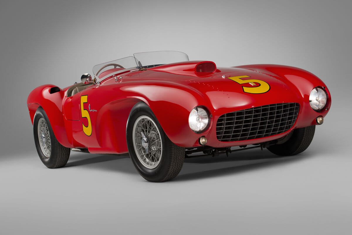Red 1953 Ferrari 375 MM Spider