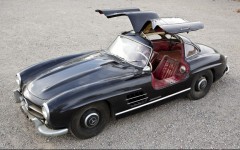 Black 1956 Mercedes Benz 300 SL Gullwing