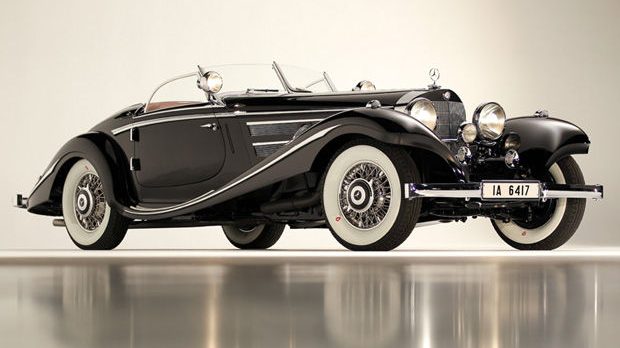 Black 1936 Mercedes-Benz 540 K Special Roadster