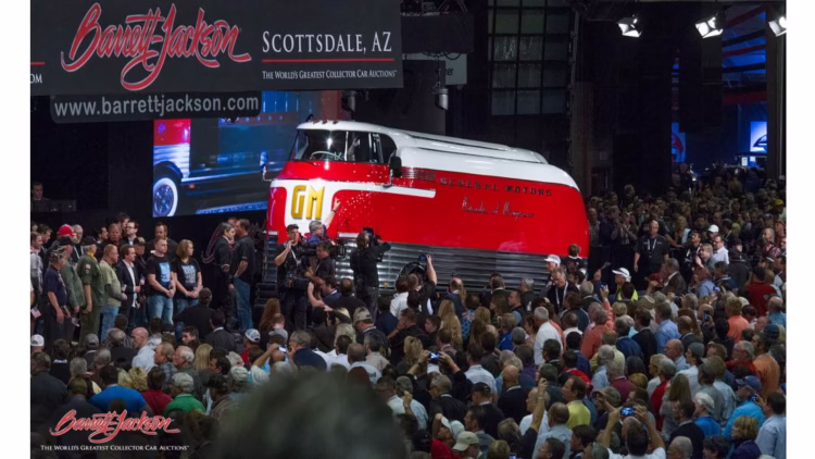 A 1950 General Motors Futurliner Parade of Progress Tour Bus