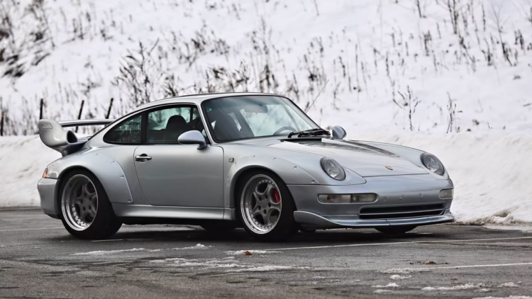 Silver 1996 Porsche 993 GT2