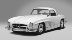 White 1961 Mercedes Benz 300 SL Roadster