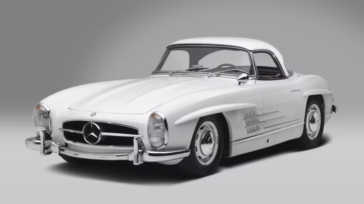 White 1961 Mercedes Benz 300 SL Roadster