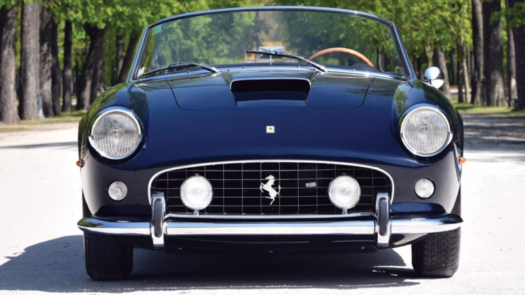 Blue 1961 Ferrari 250 GT SWB California Spider by Scaglietti