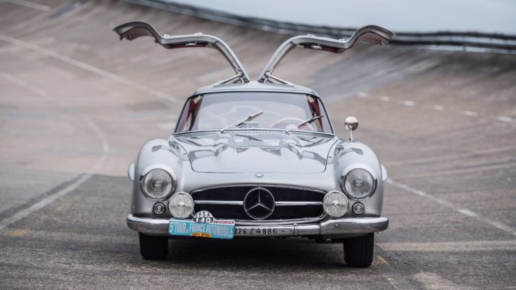 1955 Mercedes Benz 300 SL Sportabteilung Gullwing open doors