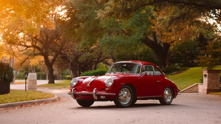Red 1962 Porsche 356 Carrera 2 GS Coupe