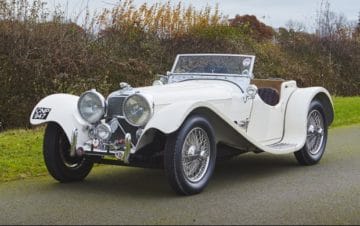 1938 Jaguar SS 100 3 ½ Litre (Estimate: $450,000-$525,000)