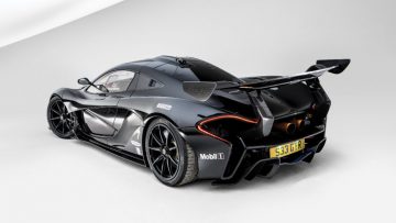 Black 2016 McLaren P1 GTR Rearview