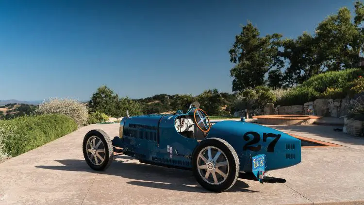 1925 Bugatti Type 35C Grand Prix side rear