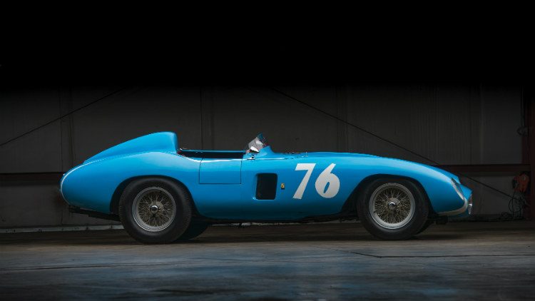 1955 Ferrari 121 LM Spider by Scaglietti profile