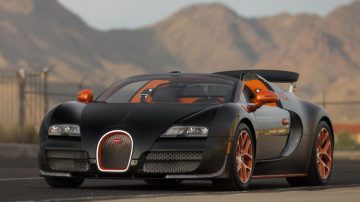 Black & Orange 2015 Bugatti Veyron Grand Sport Vitesse