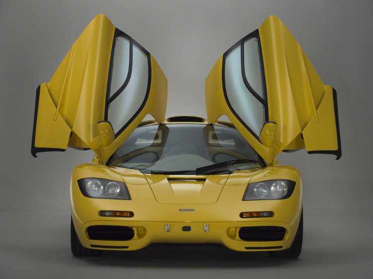 1997 McLaren F1 Yellow Open Doors