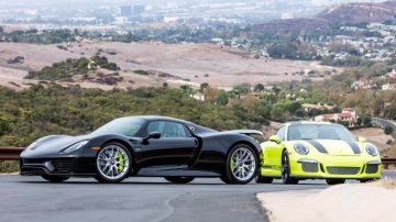 Porsche 918 and 911 R