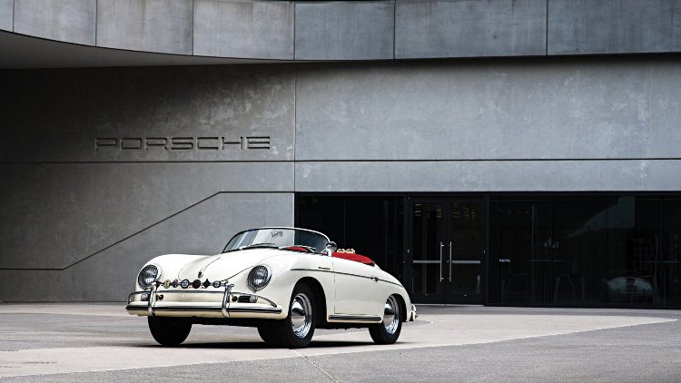 1956 Porsche 356 A 1600 S Speedster at Porsche Experience Center