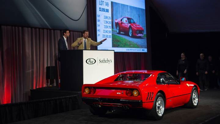 A 1985 Ferrari 288 GTO sold for $3,360,000 as the top result at the RM Sotheby's Arizona 2019 sale