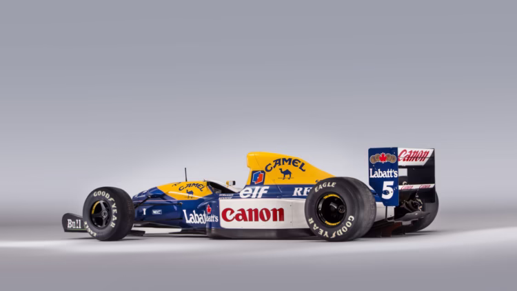 1992 Williams-Renault FW14B Formula 1 Rear Quarter