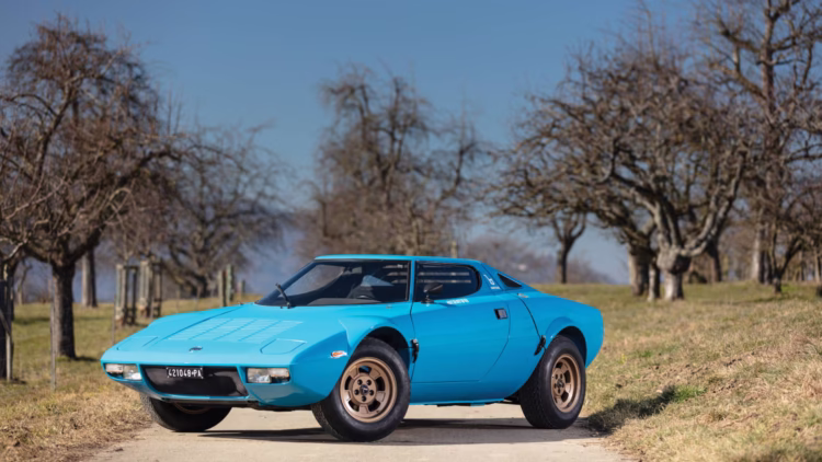 Blue 1975 Lancia Stratos HF Stradale by Bertone