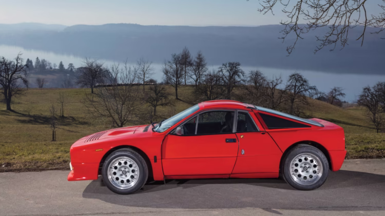 Red 1984 Lancia 037 Stradale
