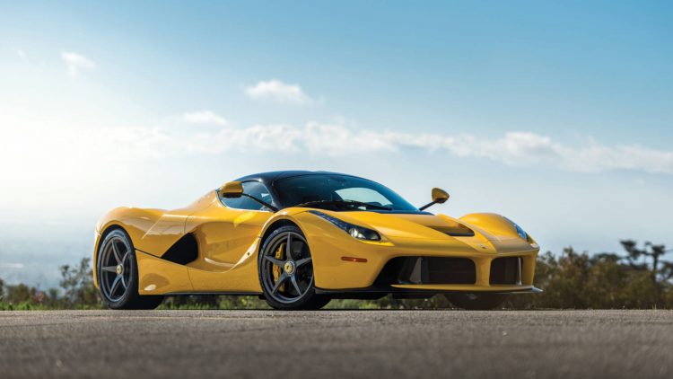 Yellow 2015 Ferrari LaFerrari