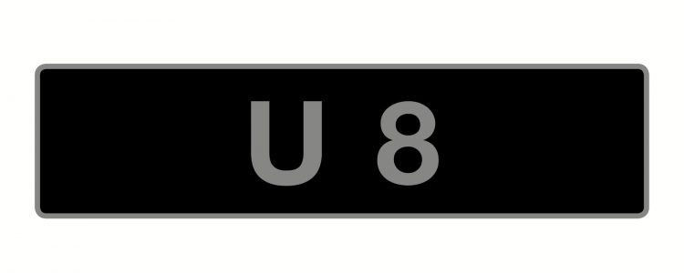 U8-number-plate