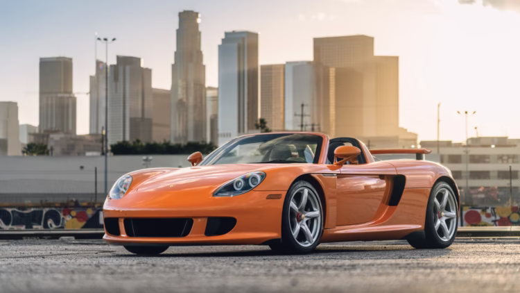 Orange 2005 Porsche Carrera GT