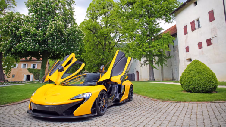 Yellow McLaren P1