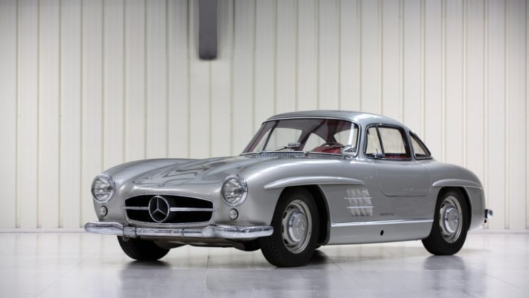 Silver 1954 Mercedes-Benz 300 SL Gullwing sold at RM Sotheby's Paris 2020 auction