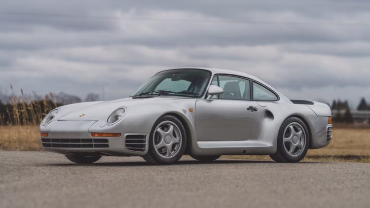 Silver 1987 Porsche 959 Komfort on offer at RM Sotheby's Amelia Island 2020 Sale