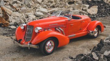 Orange 1935 Auburn Eight Supercharged Speedster at RM Sotheby's Auburn Fall Sale 2020