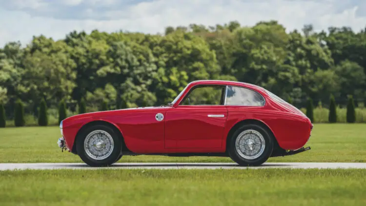 red 1952 Ferrari 225 S Berlinetta by Vignale top results at RM Sotheby's Elkhart Sale 2020