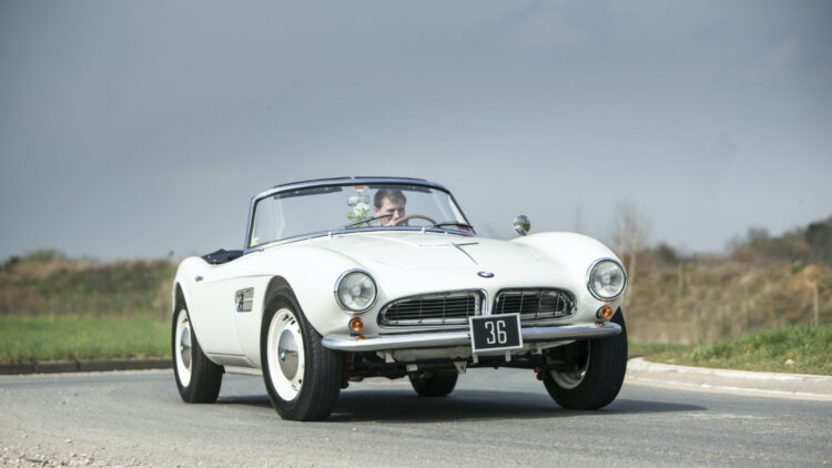 A 1959 BMW 507 sold for $2,441,600 as the top result at the Bonhams The Zoute Sale 2020 classic car auction in Belgium.