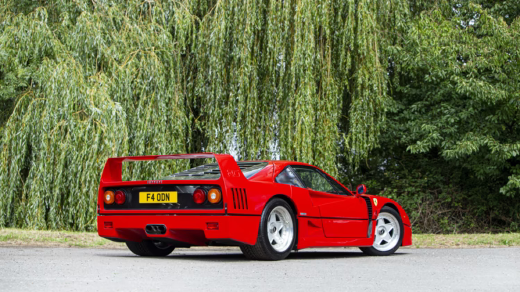 1991 Ferrari F40 Berlinetta on offer at the Bonhams Goodwood SpeedWeek Sale 2020