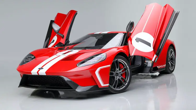 Red 2018 Ford GT at Barrett-Jackson Scottsdale 2021 Auction