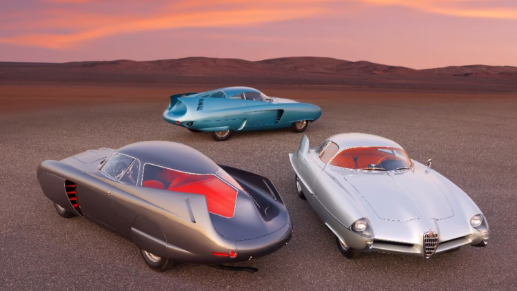 Alfa Romeo Berlina Aerodinamica Tecnica (B.A.T.) Concept Cars on offer at Sotheby's New York Contemporary Art Evening Sale 2020