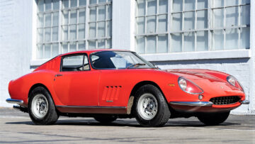 Red 1966 Ferrari 275 GTB Long Nose on offer at the Gooding Scottsdale classic car auction 2021.