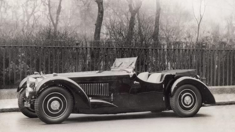 Historic 1937 Bugatti Type 57S with Grand Routier coachwork by Corsa