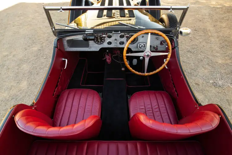 Interiro 1937 Bugatti Type 57SC Tourer by Corsica on offer at RM Sotheby's Arizona Scottsdale 2021 sale