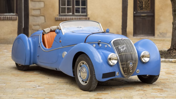 1938 Peugeot 402 DES Darl’mat Special Sport on offer in the Bonhams Les Grandes Marques du Monde à Paris 2021 Sale