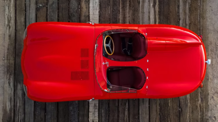 from above 1955 Jaguar D-Type on Offer at RM Sotheby's Scottsdale sale 2021
