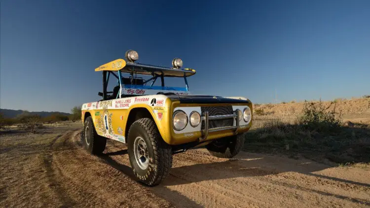 1969 Ford Bronco Baja 1000 Racer -- “Big Oly” -- on sale in the Mecum Indianapolis 2021 Spring Auction