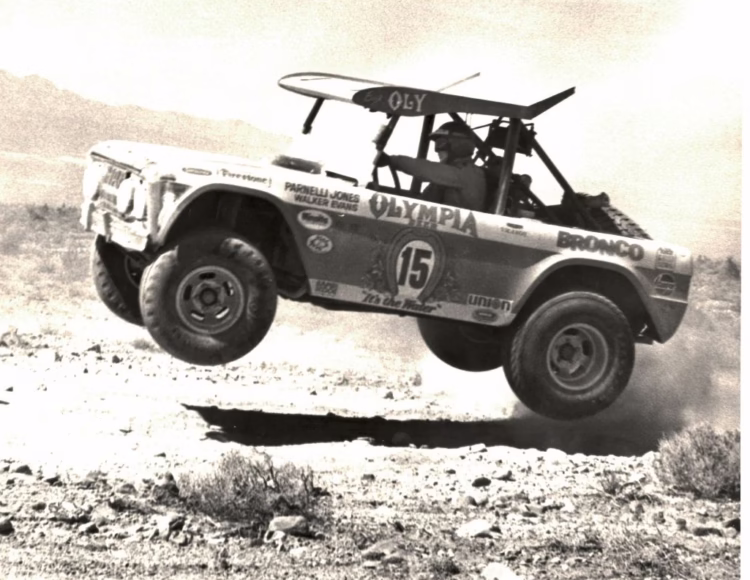 Parnelli Jones Getting Some Air in Big Oly