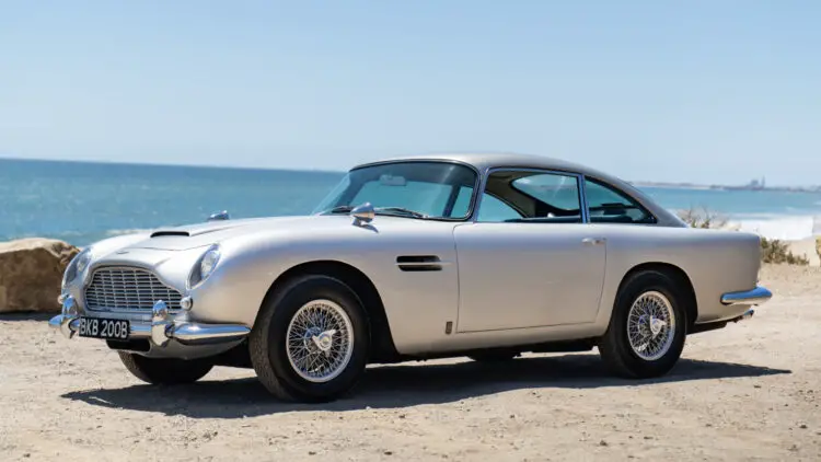 1964 Aston Martin DB5 on sale in the Gooding Pebble Beach 2021 classic car auction during Monterey Motoring Week