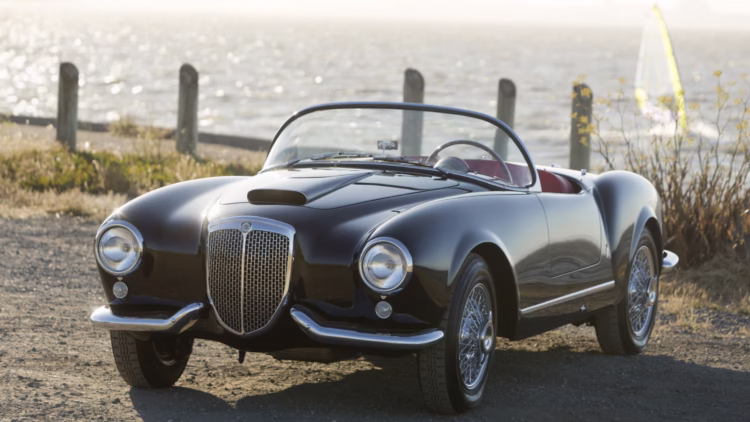 1955 Lancia Aurelia B24S Spider America on sale at Bonhams Quail Lodge 2021 auction during Monterey / Pebble Beach car week