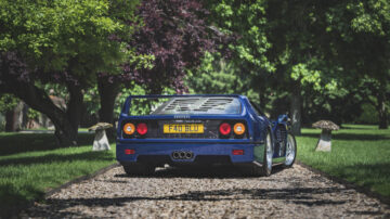 A blue 1989 Ferrari F40 sold for £1,000,500 in a Bonhams The Market sale -- a record price in an online-only auction in Europe and the UK.