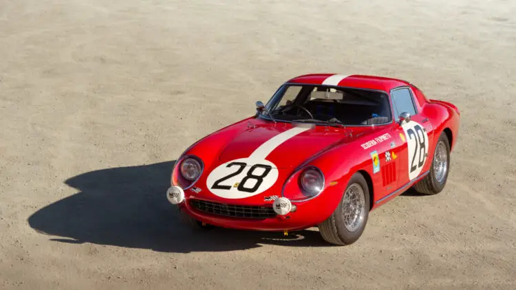 An Aston Martin DB4GT Zagato and two racing Ferraris -- a 1962 Ferrari 268 SP and a 1966 Ferrari 275 GTB Competizione -- were the top results at the RM Sotheby's Monterey 2021 classic car auction.