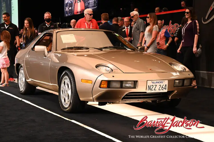 The 1979 Porsche 928 “Risky Business” Movie Car sold for a model record $1,980,000 to top the results at the Barrett-Jackson Houston 2021 sale.