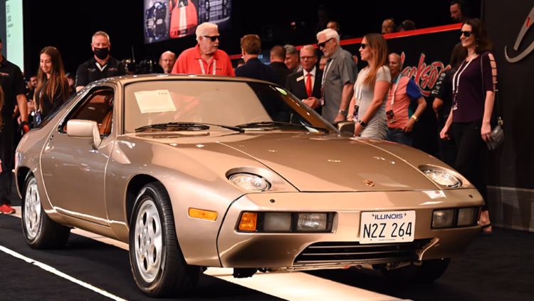 The 1979 Porsche 928 “Risky Business” Movie Car sold for a model record $1,980,000 to top the results at the Barrett-Jackson Houston 2021 sale.
