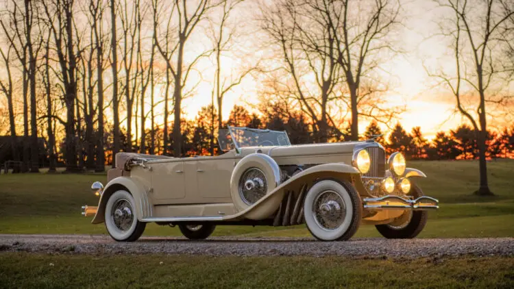 1931 Duesenberg Model J Tourster by Derham on sale at the RM Sotheby's Arizona sale during the Scottsdale auction week in January 2022