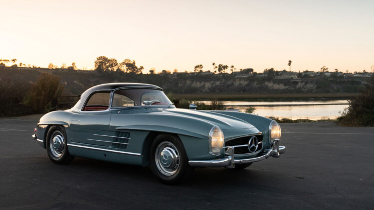 Hard top 1964 Mercedes-Benz 300 SL Roadster on sale in the RM Sotheby's Arizona Scottsdale 2022 classic car auction