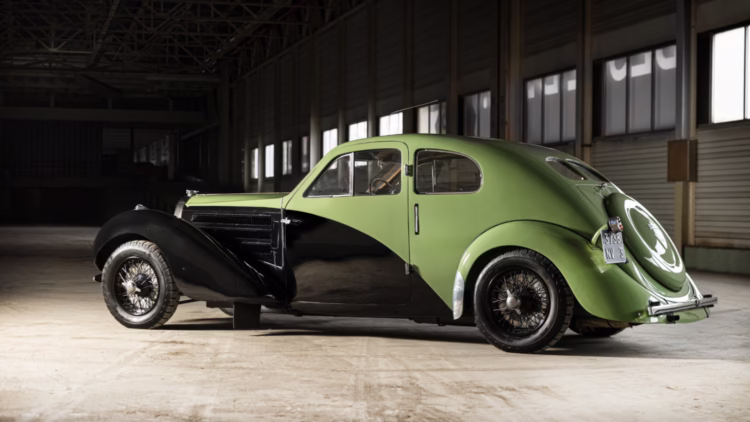 1938 Bugatti Type 57C Special Coupéon sale at the Bonhams Paris 2022 Rétromobile week classic car auction